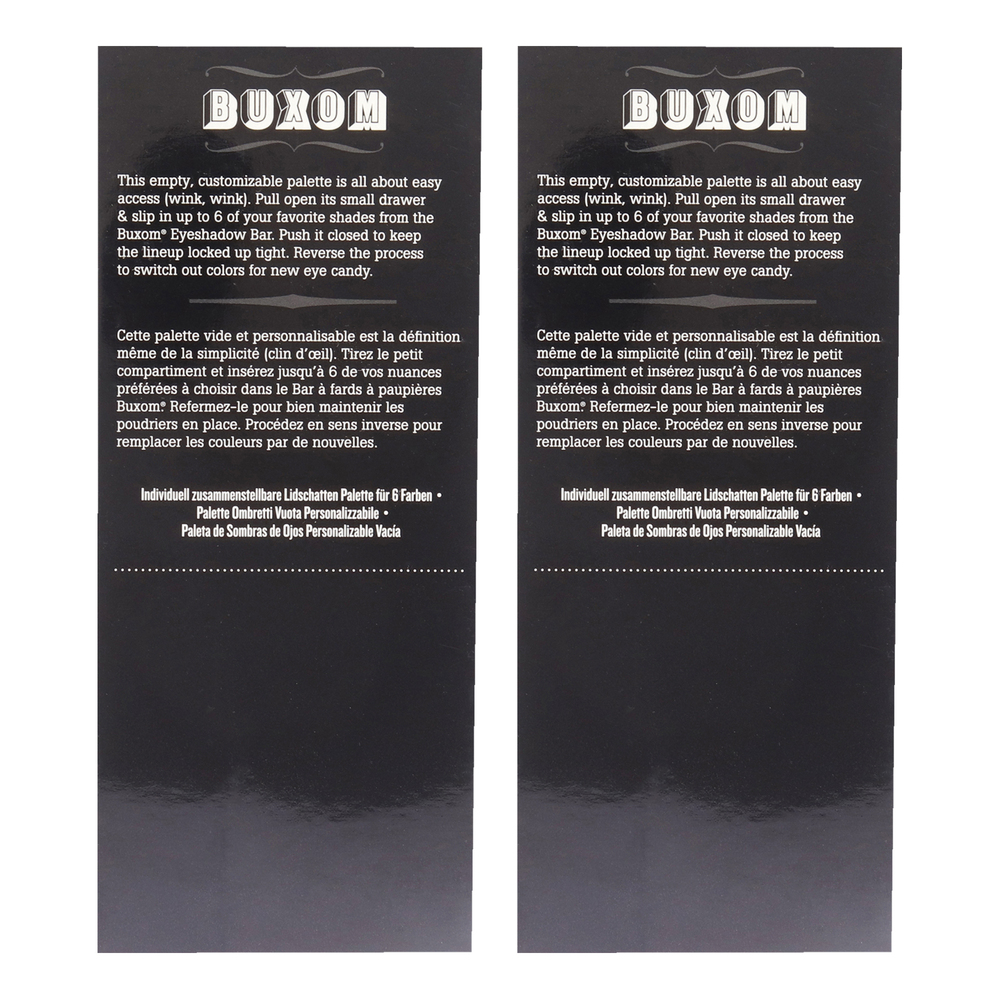 Empty Customizable Eyeshadown Palette - Pack of 2 by Buxom Women 1 Pc Empty Case - Picture 5 of 5